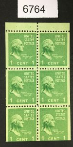 MOMEN: US STAMPS # 804b MINT OG NH BOOKLET LOT #L 6764
