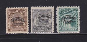 Salvador O29-O31 MHR Official Stamps SCV $24.50