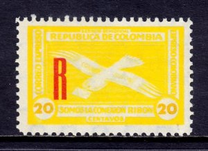 Colombia - SCADTA 20c registration private issue - MH