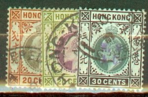 JC: Hong Kong 94, 96-104 used CV $221.50; scan shows only a few