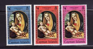 Cayman Islands 242, 244-245 MNH Christmas, Art, Paintings (E