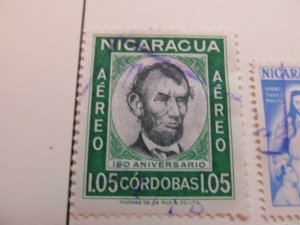 Nicaragua 1960 1.05cor fine used air post stamp A11P11F49