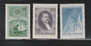 Finland 332-334 Set MNH Telegraph