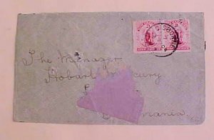 NEW ZEALAND BISBORNE 1904 #303 B/S TPO