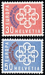 Switzerland Stamps # 376-7 MNH XF Scott Value $75.00