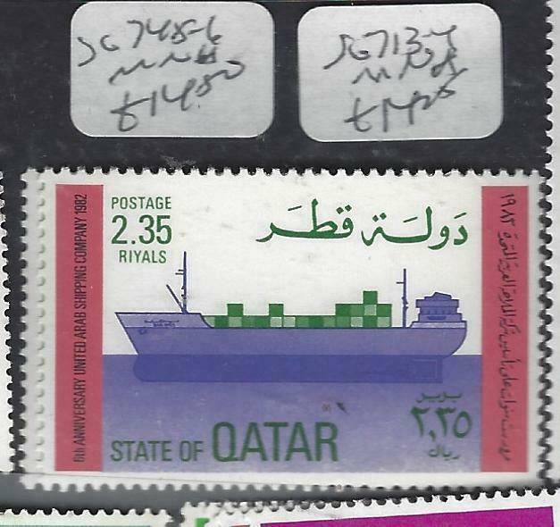 QATAR  (P1306B)   BOAT  SG 745-6   MNH