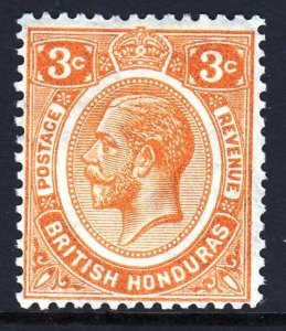 British Honduras 1922-33 (1933) KGV 3c Mint MH SG 129 CV £38