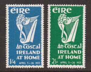 Ireland   #147-148  MH  1953  Irish harp