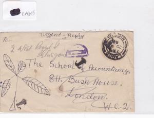 Nigeria lagos stamps cover Ref 8693