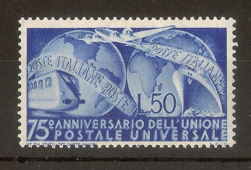 Italy 1949 50L UPU SG725 Mint Cat£120