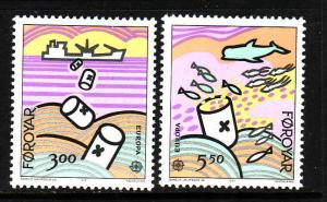 D4-Faroe Is.-Sc#143-44-unused NH set-Europa-1986-