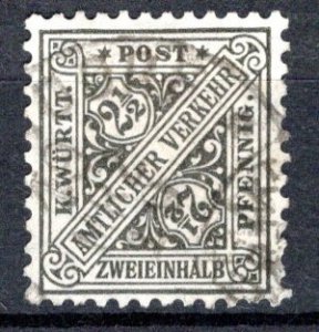 German States Wurttemberg Scott # O120, used