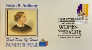 AFDCS 5523 Women's Suffrage Susan B. Anthony Seneca Falls NY 