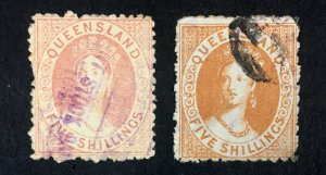 MOMEN: QUEENSLAND SG #58, 124 USED £260 LOT #68417*