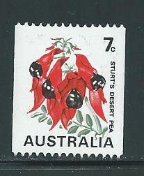 Australia 439E 1970-5 7c Flower single MNH