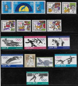 Germany GDR 1971 Year set MH