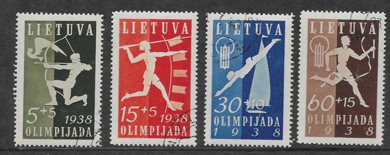 Lithuania B-43-46 1938 set 4  used