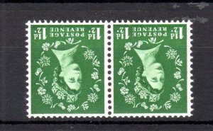 11/2d MULTIPLE CROWNS GRAPHITE UNMOUNTED MINT PAIR WMK INVERTED SG589Wi Cat £150