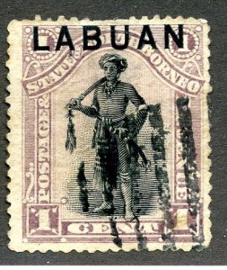 Labuan, Scott #49b, cto