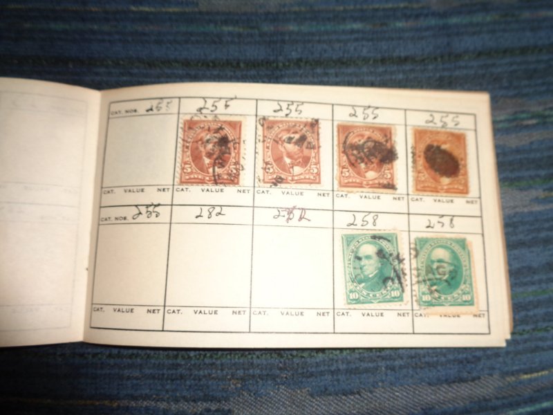 US 1800'S COLLECTION IN APPROVAL BOOK
