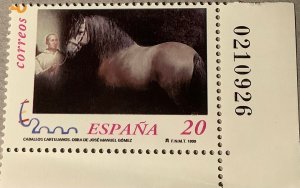 SPAIN 1999. World Expo. Spain 2000. Horses. Street of 3. Ed#3682/3684. NHM