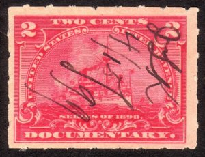 1898, US 2c, Documentary, Used, Sc R164