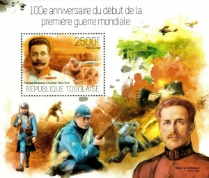 Togo 2014 - Beginning of World War I, 100 Years, Franz Ferdinand - S/S - MNH