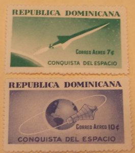 Dominican Republic MNH Full Set Space Topical Cat $0.70