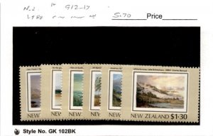 New Zealand, Postage Stamp, #912-917 Mint NH, 1988 Paintings (AB)