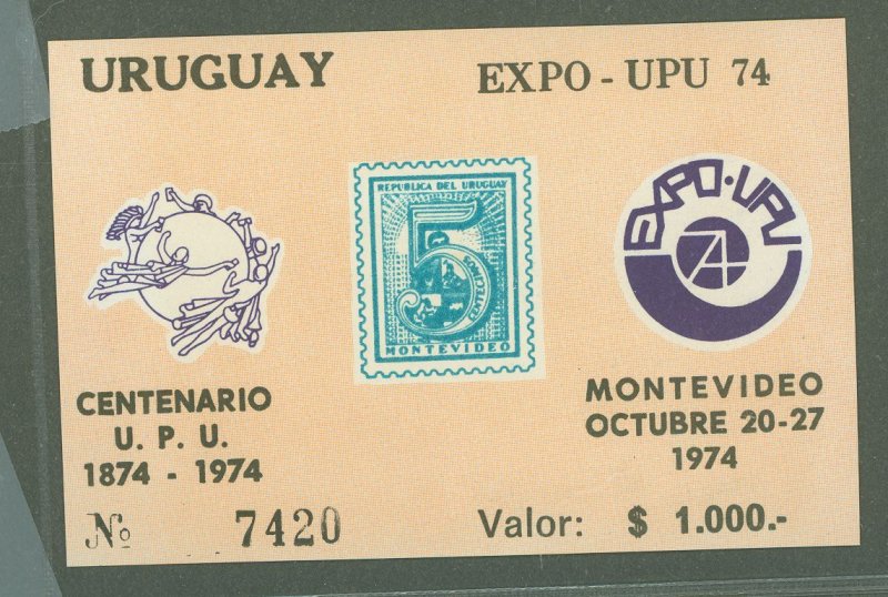 Uruguay #892-893  Souvenir Sheet