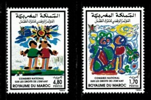 Morocco 1994 - Congress for Children's' Rights - Set of 2v - Scott 777-78 - MNH