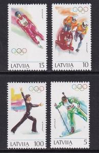 Latvia   #356-360   MNH  1994 winter olympics Lillehammer