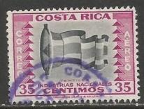 COSTA RICA C233 VFU FLAG Z1407-2