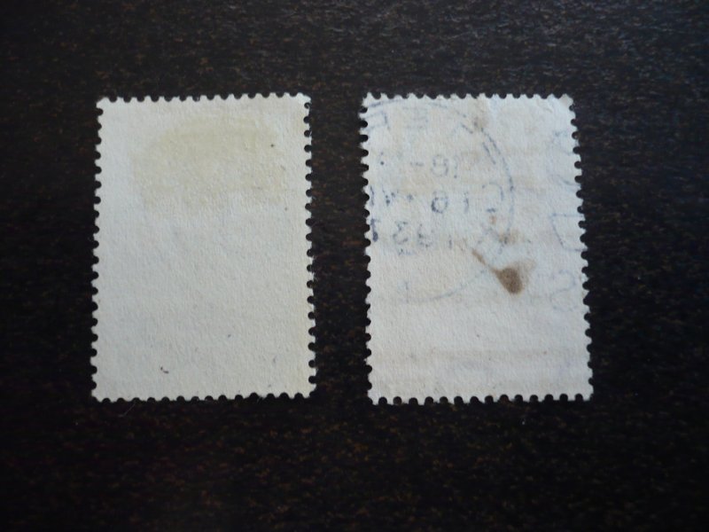 Stamps - Netherlands - Scott# 206-207 - Used Part Set of 2 Stamps