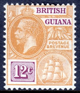 British Guiana - Scott #183 - MH - Toned gum, pencil on reverse - SCV $1.75