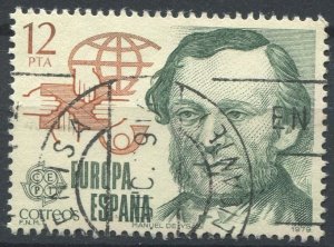 Spain Sc#2148 Used, 12p red brn & sl grn, Europa (C.E.P.T.) 1979 - History of...