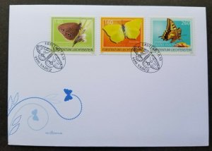 Liechtenstein Butterfly & Moth 2010 Insect Flower (stamp FDC)