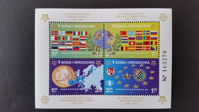 50th anniversary of EUROPA stamps - Bosnia and Herzegovina complete ** MNH