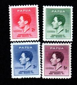Papua # 118-121 Mint!