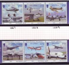 Isle of Man Sc 987-88 2003 Manned Flight Anniversary stamp set mint NH