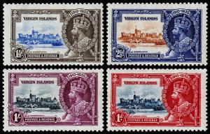 British Virgin Islands Scott 69-72 (1935) Mint H VF Complete Set, CV $25.00 M