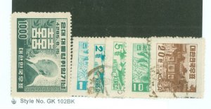 Korea #182/190-194 Used Single (Complete Set)