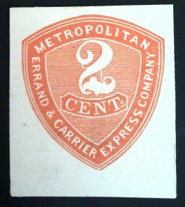 Scott#107L Local - L219 Design  - Forgery B - Metropolitan Errand & Carrier