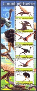 Benin 2003 Prehistory Animals Flying Dinosaurs Sheet MNH