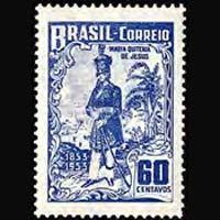 BRAZIL 1953 - Scott# 748 Indep.Heroine Set of 1 NH