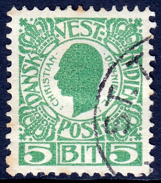 Danish West Indies (DWI) - Scott #31 - Used - Thin, crease on hinge - SCV $3.25