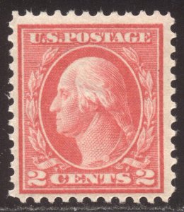 U.S. #461 Mint NH - 2c Pale Carmine Red, P11