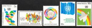 267-71 United Nations 1976 Definitives MNH