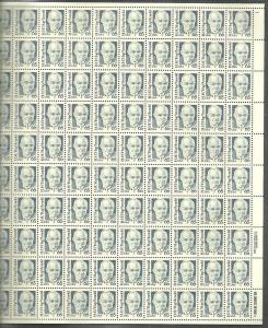 #2191 Hap Arnold Full Sheet Mint NH