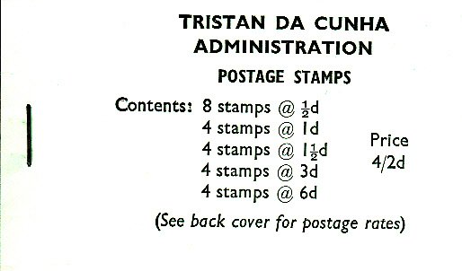 Tristan da Cunha 1970 SG #SB4 Booklet 1965 Queen Elizabeth II Scenics